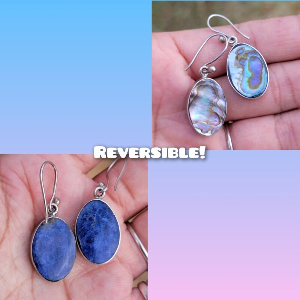 Stunning Solid 925 Sterling Silver Abalone And So… - image 1